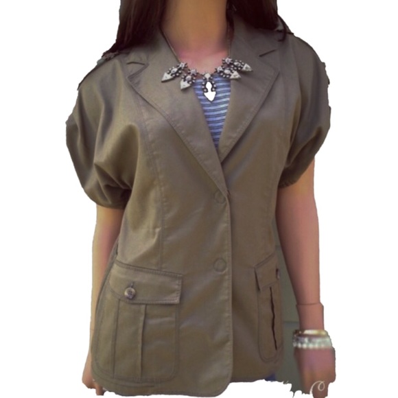 Escada Jackets & Blazers - Escada Sport Utility Short Sleeve Jacket Escada Jackets & Blazers - Escada Sport Utility Short Sleeve Jacket